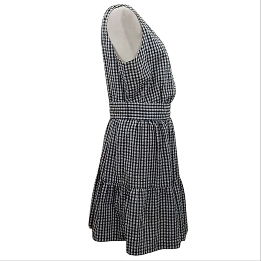 Vineyard Vines Gingham Seersucker One Shoulder Dress Size 10